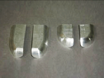 鋁制件去氧化皮、啞光處理前后